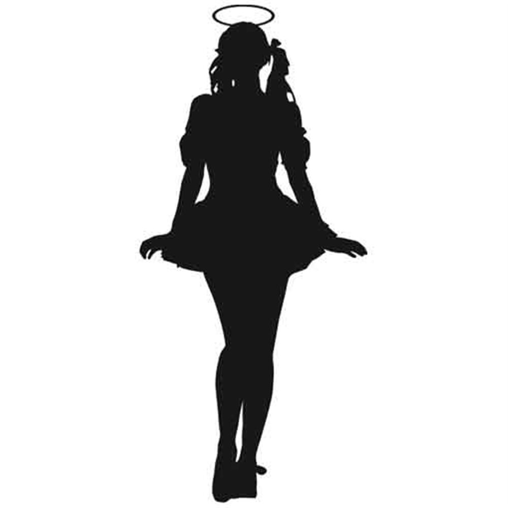 Szablon malarski B 11 kobieta, postać, diabeł, diabełek, anioł, aniołek, B11