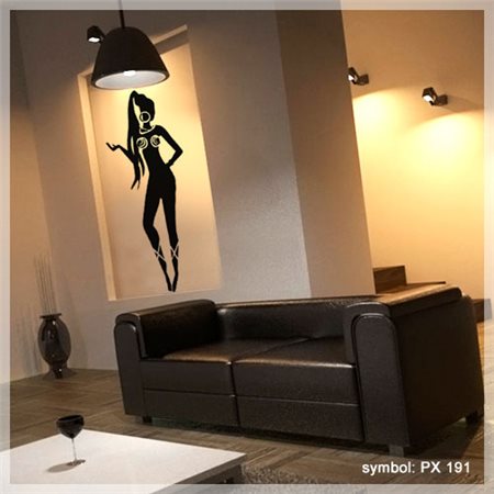 Szablon malarski PX 191 kobieta postać kółka afryka, PX191