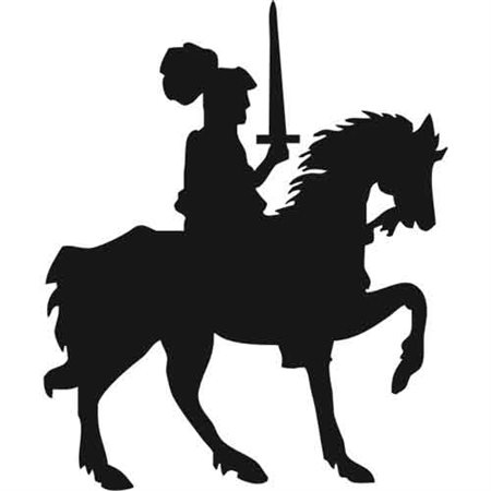 Szablon malarski PX 198 rycerz na koniu postać, PX198