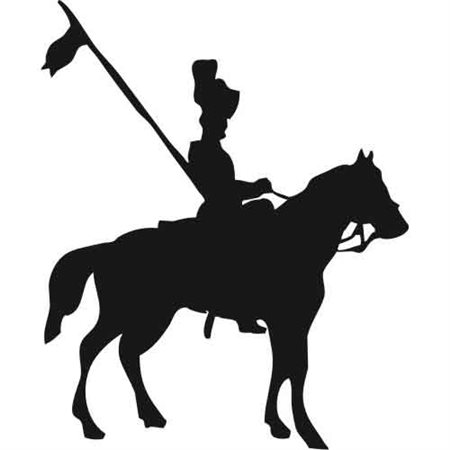 Szablon malarski PX 199 rycerz na koniu postać, PX199