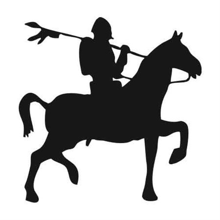 Szablon malarski PX 200 rycerz na koniu postać, PX200