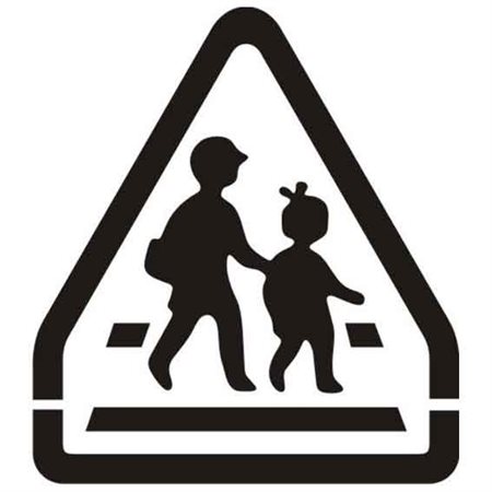 Szablon malarski SYM04 - Uwaga dzieci