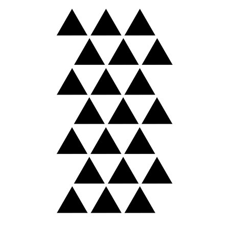 Szablon Geometryczny z Trójkątami – Nowoczesna Dekoracja wnętrz