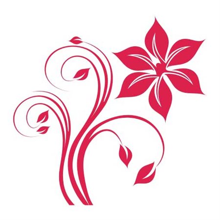 Naklejka na ściane FL5-90 kwiaty