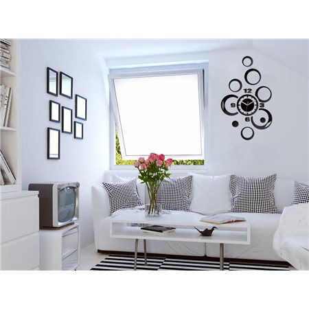 Zegar ścienny Alladyn black