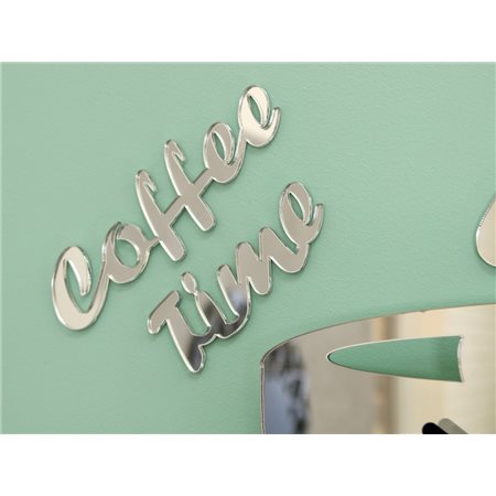 Zegar hodiny Coffe Mirror