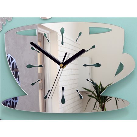 Zegar hodiny Coffe Mirror