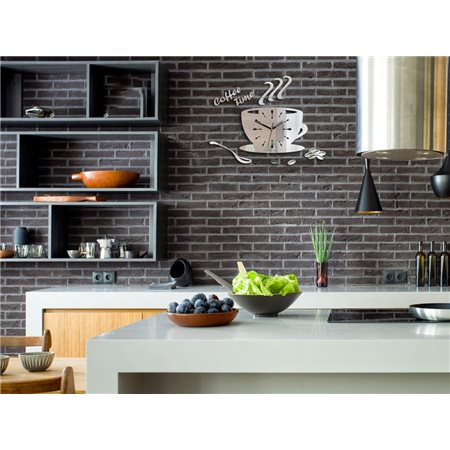 Zegar hodiny Coffe Mirror
