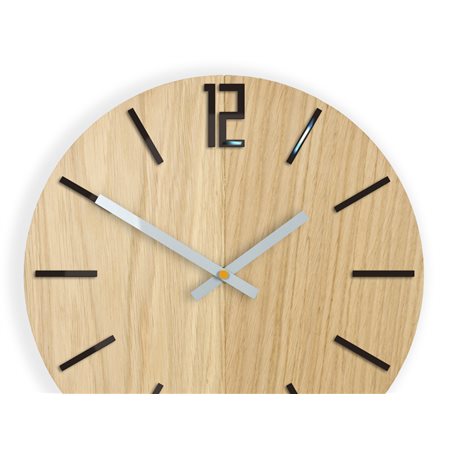 Zegar scienny  Drewniany Carlo Black