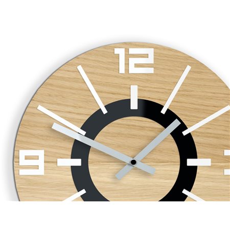 Zegar scienny Drewniany Alladyn White