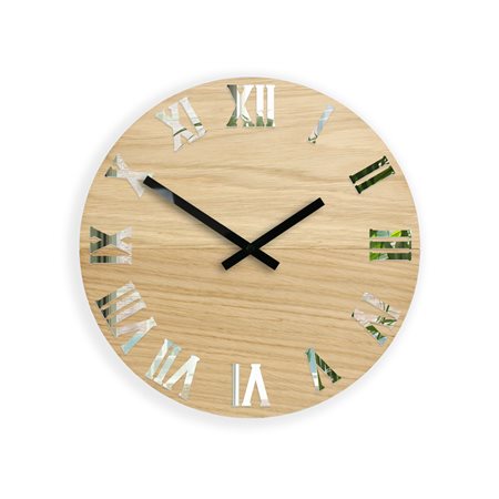 Zegar ścienny  Drewniany Rome Mirror