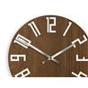 Zegar ścienny Drewniany Slim Dark Brown | Dekormania