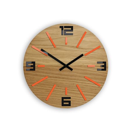 Zegar ścienny  Marco Sheen black&  Orange