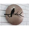 Zegar ścienny BIRD Tortora&Black | Dekormania