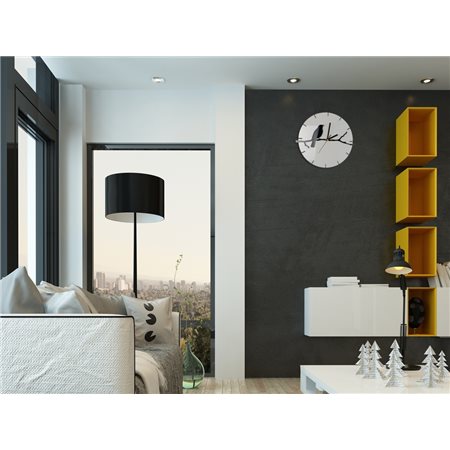 Zegar ścienny BIRD White&Black