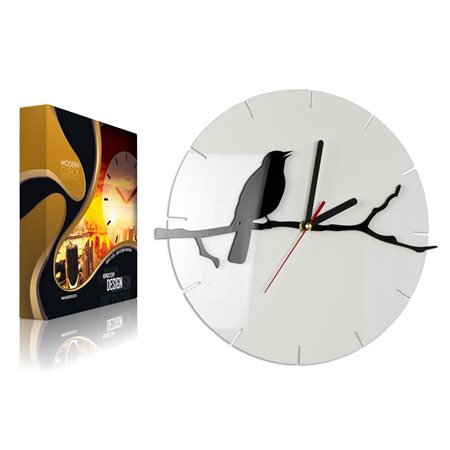 Zegar ścienny BIRD White&Black