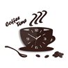 Zegar ścienny Coffe Time 3D Burgundy | Dekormania