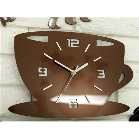 Zegar ścienny Coffe Time 3D Copper