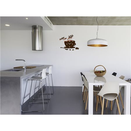 Zegar ścienny Coffe Time 3D Copper