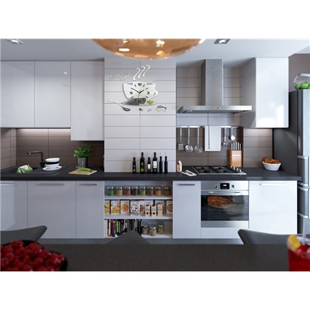 Zegar ścienny Coffe Time 3D Mirror