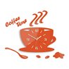 Zegar ścienny Coffe Time 3D Orange | Dekormania