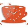 Zegar ścienny Coffe Time 3D Orange | Dekormania