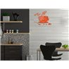 Zegar ścienny Coffe Time 3D Orange | Dekormania