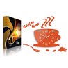 Zegar ścienny Coffe Time 3D Orange | Dekormania