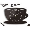 Zegar ścienny Coffe Time 3D Wenge | Dekormania