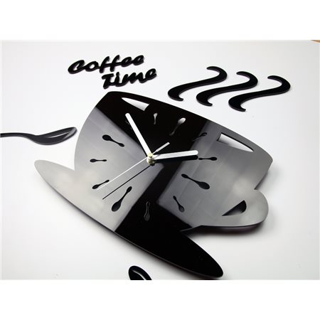 Zegar ścienny Coffe Time Wenge