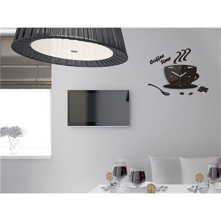 Zegar ścienny Coffe Time Wenge