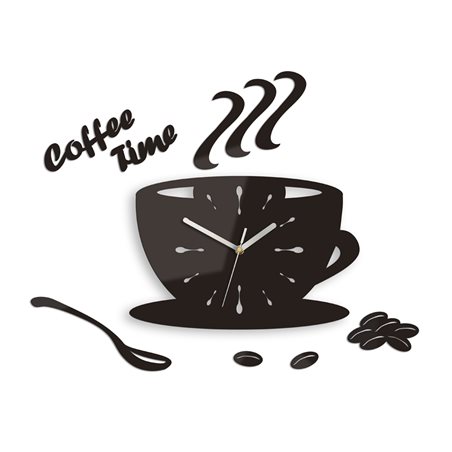 Zegar ścienny Coffe Time Wenge