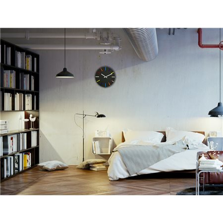 Zegar ścienny Colorfull Black