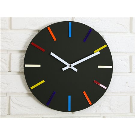 Zegar ścienny Colorfull Black