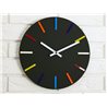 Zegar ścienny Colorfull Black | Dekormania