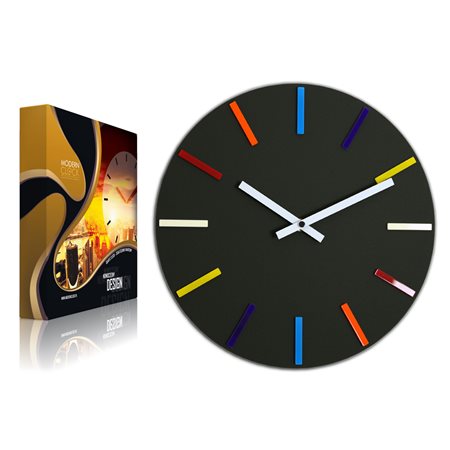 Zegar ścienny Colorfull Black