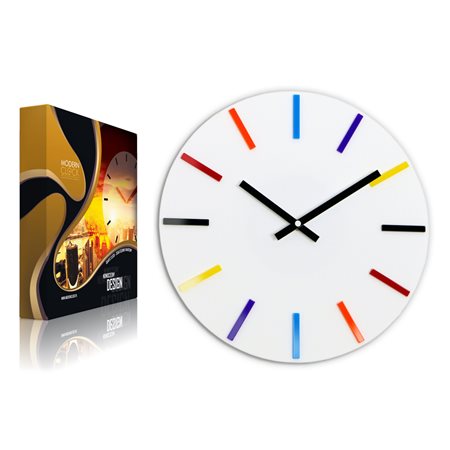 Zegar ścienny Colorfull White