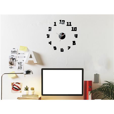 Zegar ścienny Crazy Clock black