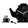 Zegar ścienny Czajnik Black | Dekormania