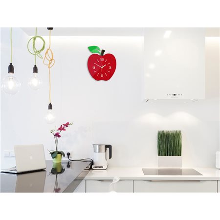 Zegar ścienny Czerowne jabłko