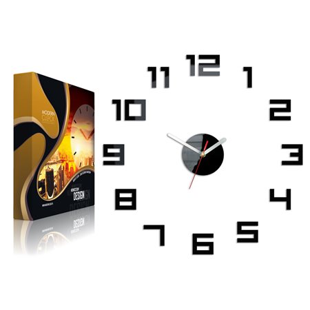 Zegar ścienny DIGIT black