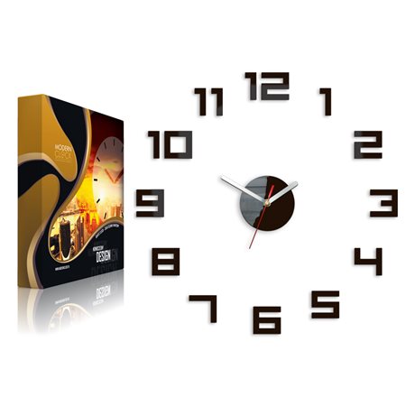 Zegar ścienny DIGIT Wenge