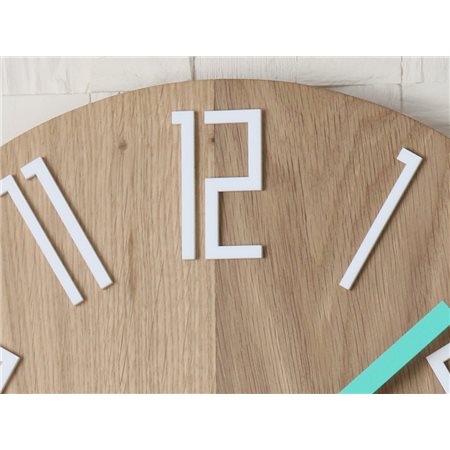 Zegar ścienny Drewniany Colorfull  Mint