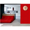Zegar ścienny Drewniany Colorfull Red | Dekormania