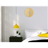 Zegar ścienny Drewniany Slim Yellow | Dekormania