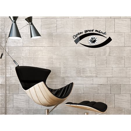 Zegar ścienny Eye Black&Mirror