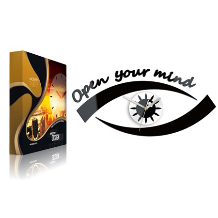 Zegar ścienny Eye Black&Mirror