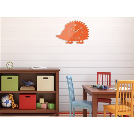 Zegar ścienny Jeż Orange