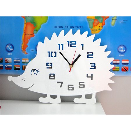 Zegar ścienny Jeż White