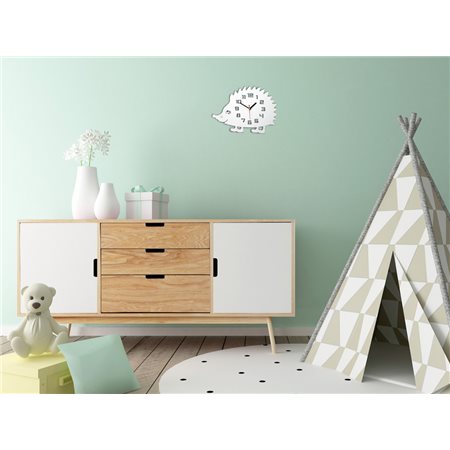 Zegar ścienny Jeż White